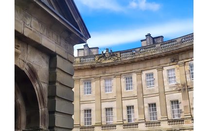 Buxton Crescent Experience outside from well