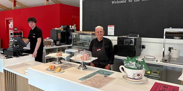 Crich Tramway Village new tram stop cafe