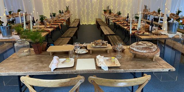 Trestle table wedding breakfast 2